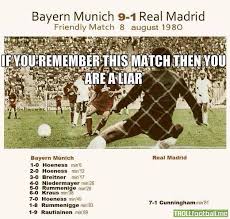 Bayern 9 1 Real Madrid In 1980 Troll Football