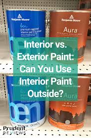 You may not think much of the differences between paints that are used inside the home and those that are used outside the home. Interior Vs Exterior Paint Can You Use Interior Paint Outside Exterior Paint Premium Interior Paint Interior Paint