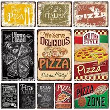 Let overstock.com help you discover designer brands & home goods at the lowest prices online. Pizza Plaque Tin Sign Metal Sign Vintage Bar Decoration Italian Home Decor Wall Sticker Pub Painting Restaurant Poster Gift Plaques Signs Aliexpress