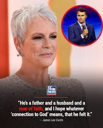 I hope in that moment when he died, that he felt connected to his faith."  Jamie Lee Curtis got emotional while discussing Charlie Kirk's  assassination during a podcast appearance.