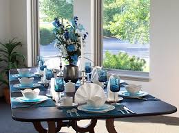 Table With Extension Pads Seats 8 Comfortably Dining Room Blue Dining Room Table Decor Decor
