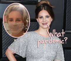 Ever wondered if father john misty's hair and beard are as comfortable as they look? Lana Del Rey Slammed For Wearing A Mesh Face Mask During Fan Meet Greet Perez Hilton