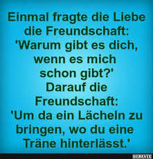 Einmal Fragte Die Liebe Die Freundschaft Lustige Bilder Spruche Witze Echt Lustig Hier findest du unsere besten freundschaftssprüche nach beliebtheit sortiert. einmal fragte die liebe die