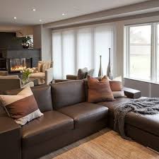 Dark Leather Couches Design Ideas Pictures Remodel And Decor Contemporary Family Rooms Couch Design Home Living Room