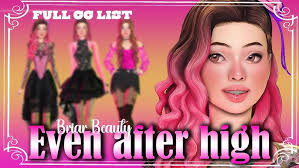 Recreating EVER AFTER HIGH characters in The Sims 4