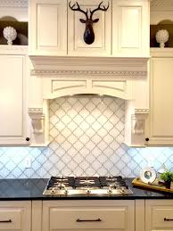 Snow White Arabesque Glass Mosaic Tiles Rustic Kitchen Cabinets Farmhouse Kitchen Cabinets Rustic Kitchen