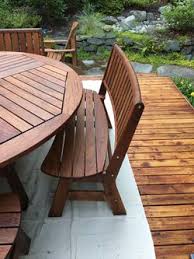 Jensen jarrah outdoor furniture come in a variety of materials, including aluminum, tough wood, and fabric. Jensen Leisure Pemberton Outdoor Patio Set For Sale In Issaquah Wa Offerup
