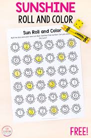 See more ideas about color by numbers, coloring pages, math coloring. Sun Roll And Color Numbers And Counting Activity