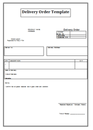 It's a form that represents a way of life for many businesses that order large quantities of raw goods or supplies from a vendor on a regular basis. 11 Delivery Order Templates Word Excel Pdf Templates Templates Printable Free Word Template Templates