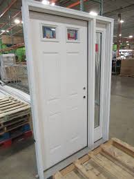 The good thing about it. Therma Tru Benchmark Doors Left Hand Inswing Ready To Paint Fiberglass Entry Door With Insulating Core And Side Light Common 36 In X 80 In Actual 37 5 In X 81 5 In Bmttsfg1130lb Mn Home Outlet Auction Burnsville