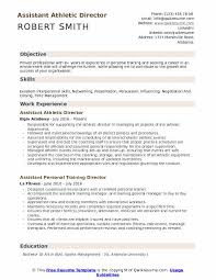Updating the college's athletics website (including historical data). Assistant Athletic Director Resume Samples Qwikresume