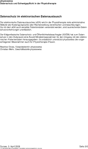 Hier können sie sich das formular zur erteilung hier finden sie das muster eines vorgerichtlichen mahnschreibens. Schweigepflicht Und Datenschutz In Der Physiotherapie Pdf Kostenfreier Download