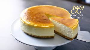 Transfer cheesecake to a baking pan with a wire rack. The Best New York Cheesecake Recipe Emojoie Cuisine Youtube