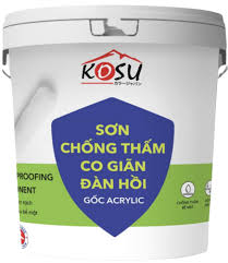 SƠN CHỐNG THẤM CO GIÃN ĐÀN HỒI GỐC ACRYLIC KS-WP02 - Sơn Kosu Hải Phòng