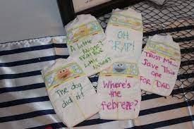Cute For Baby Shower Have Guests Write Midnight Messages On Back Of Diaper For Those Late Night Di Superhero Baby Shower Boy Baby Shower Themes Baby Shower
