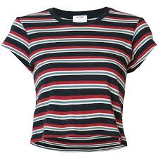 Black women can pull off red black and other bright colors just as well as others. Re Done Striped Boxy T Shirt Red Black 85 Liked On Polyvore Featuring Tops T Shirts Kirna Striped Shirt Women Striped Tee Shirt Outfit Striped Shirt
