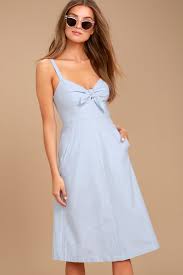Ain T No Other Light Blue Chambray Midi Dress Casual Summer Dresses Sundresses Summer Dresses Sundresses Summer Dresses