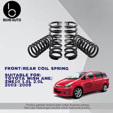 Check spelling or type a new query. Toyota Wish Ane Zne10 Front Depan Rear Belakang Coil Spring High Quality Coiled Springs Shopee Malaysia