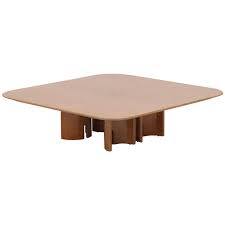Giovanni Offredi Mid Century Modern Square Burl Coffee Table For Saporiti Coffee Table Coffee Table Square Modern Square Coffee Table