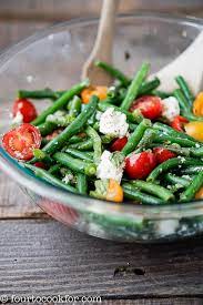 Green Bean And Feta Salad Recipe Green Beans Easy Summer Salads Veggie Side Dish Recipes