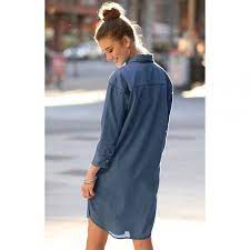 Robe Chemise En Jean Longue 38e0d0