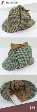 New Scottish Deerstalker Hat Sherlock Holmes Tan Fashion Hat Fashion Deerstalker Hat