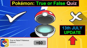 Rd.com knowledge facts there's a lot to love about halloween—halloween party games, the best halloween movies, dressing. Pokemon True Or False Quiz Answers True Or False Pokemon Edition Quiz Videoquizstar Youtube
