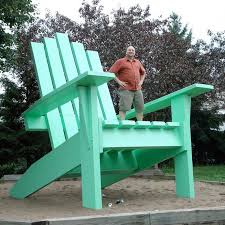 It's a fun one, because sitting on the edge of the seat with your legs dangling down, you appear tiny. 15 Adirondack Chairs You Have To See To Believe