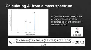 This chemistry video tutorial explains how to calculate the average atomic mass of an element given the percent abundance of each isotope.my website: 2 1 Calculating Relative Atomic Mass Sl Youtube