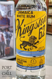 Kingston 62 White Jamaican Rum Available At Port Of Call Duty Free 1 Duty Free Store In Jamaica In 2020 Rum White Rum Jamaica