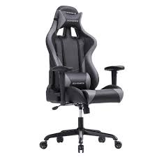 Découvrez nos chaises jaunes avec pieds en croix. Fauteuil Chaise De Bureau Gamer Coussin Lombaire Noir Gris 12 0000601