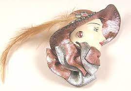 Pin By Tabatha Hurley Hodges On Leather Face Brooch Feather Hat Brooch