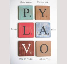 Lettres Decoratives Rouge Brique 25 Cm Lettre En Bois Deco Lettre Deco Lettres En Bois
