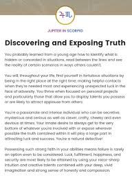 Natal Jupiter In Scorpio Leo Horoscope Birth Chart Astrology