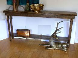 60 Rustic Console Table Extra Narrow Sofa Table Entryway Hallway Foyer Table With Shelf 60 Inch Lon Rustic Sofa Tables Rustic Console Tables Narrow Sofa Table