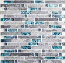 Take this time at home and knock out some home improvement tasks! Gray Marble Backsplash Tiles Teal Blue Crystal Glass Tile Etsy Backsplashideas Teal Glasstiles Mosaic Backsplash Kitchen Mosaic Tile Kitchen Teal Kitchen