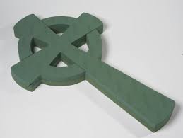 What flowers would like to be included in your bouquet and/or choose from the colour ranges using the drop down menus standard price is for a 3ft (92cm) tribute. Celtic Cross Florist Foam Funeral Base Www Floralsundries Com Trevor Green Floral Sundries