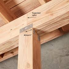 The Right And Wrong Way To Splice Beams Building A Deck Beams Diy Deck