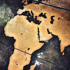 Vintiquewise qi003414l old fashioned large natural wood storage trunk and coffee table, brown. Take Home This Vintage World Map Coffee Table For 1k
