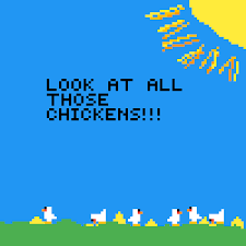 Look at all those chickens gif. Pixilart Look At All Those Chickens By Homer J Simpson