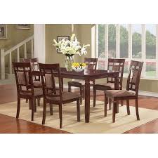 Leonel Signature 7 Piece Solid Wood Dining Set Walmart Com Dining Room Sets Solid Wood Dining Table Solid Wood Dining Set