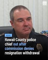 Hawaii County Police Chief Ben Moszkowicz will be leaving his post