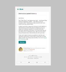 Blink Newsletters Html Email Newsletters Nice Email Marketing Template Email Templates Instagram Story Template