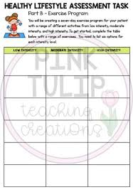 Our kids programs find out what we're doing to improve children's health and. Healthy Lifestyle Assessment Task Healthy Eating And Exercise Tpt