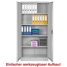 Inter link kleiderschrank im landhausstil lidlde. Gurkan Stahlschrank Lichtgrau Gunstig Online Kaufen Office Discount