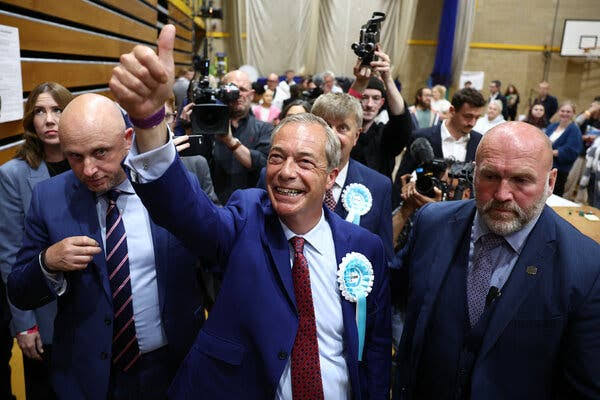 Reform U.K.'s Success Is Latest Sign of Strength for Europe's Far Right - The New York Times