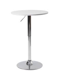 Table haute conçue pour être utilisée avec des tabourets de bar ou debout. Mange Debout Table De Bar O60cm Blanc Ou Noir Seti Kayelles Com