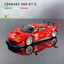 Ferrari 488 gte evo matteo cressoni (ita) s rino mastronardi (ita) b callum ilott (gbr) p 83 wec; Buy Bburago 1 43 Ferrari 488 Gte 2017 Series Acrylic Display Box Rally Car Model Simulation Alloy Car Model Collect Gifts Toy Cicig