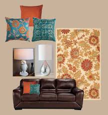 Little Virtual Redo Brown Living Room Decor Living Room Turquoise Living Room Orange