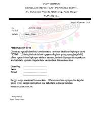 Contoh Surat Resmi Bahasa Sunda Tentang Kerja Bakti Atau Gotong Royong